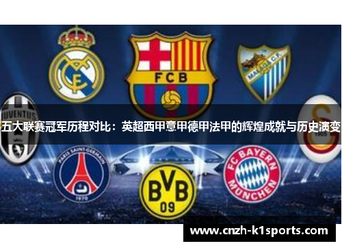 五大联赛冠军历程对比：英超西甲意甲德甲法甲的辉煌成就与历史演变