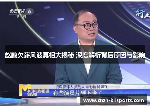 赵鹏欠薪风波真相大揭秘 深度解析背后原因与影响 赵鹏欠薪风波真相大揭秘 深度解析背后原因与影响